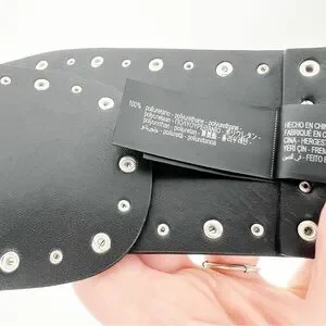 Zara | Accessories | Nwt Zara Wide Studded Belt M Black  display picture 2
